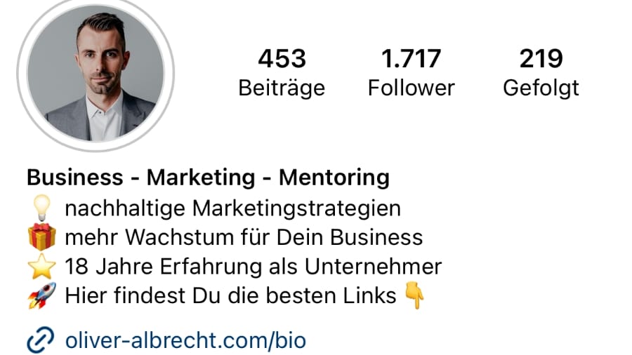 Oliver Albrecht Instagram profile